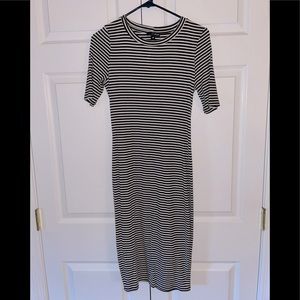 Blue/white Striped dress, Aqua, size Small